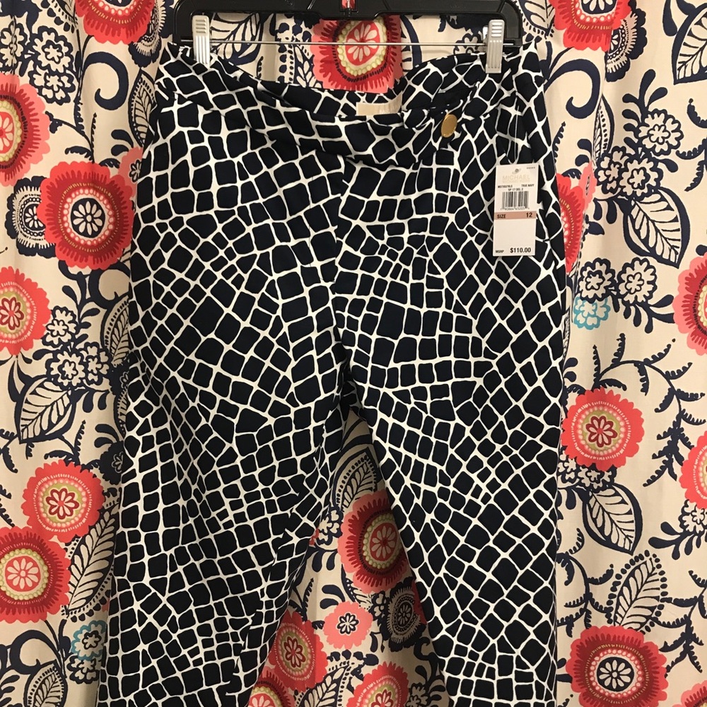 Michael kors printed skinny dress pant